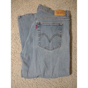 Women's Levi's 515 Nouveau Capri Denim Jeans Size 14 Stretch